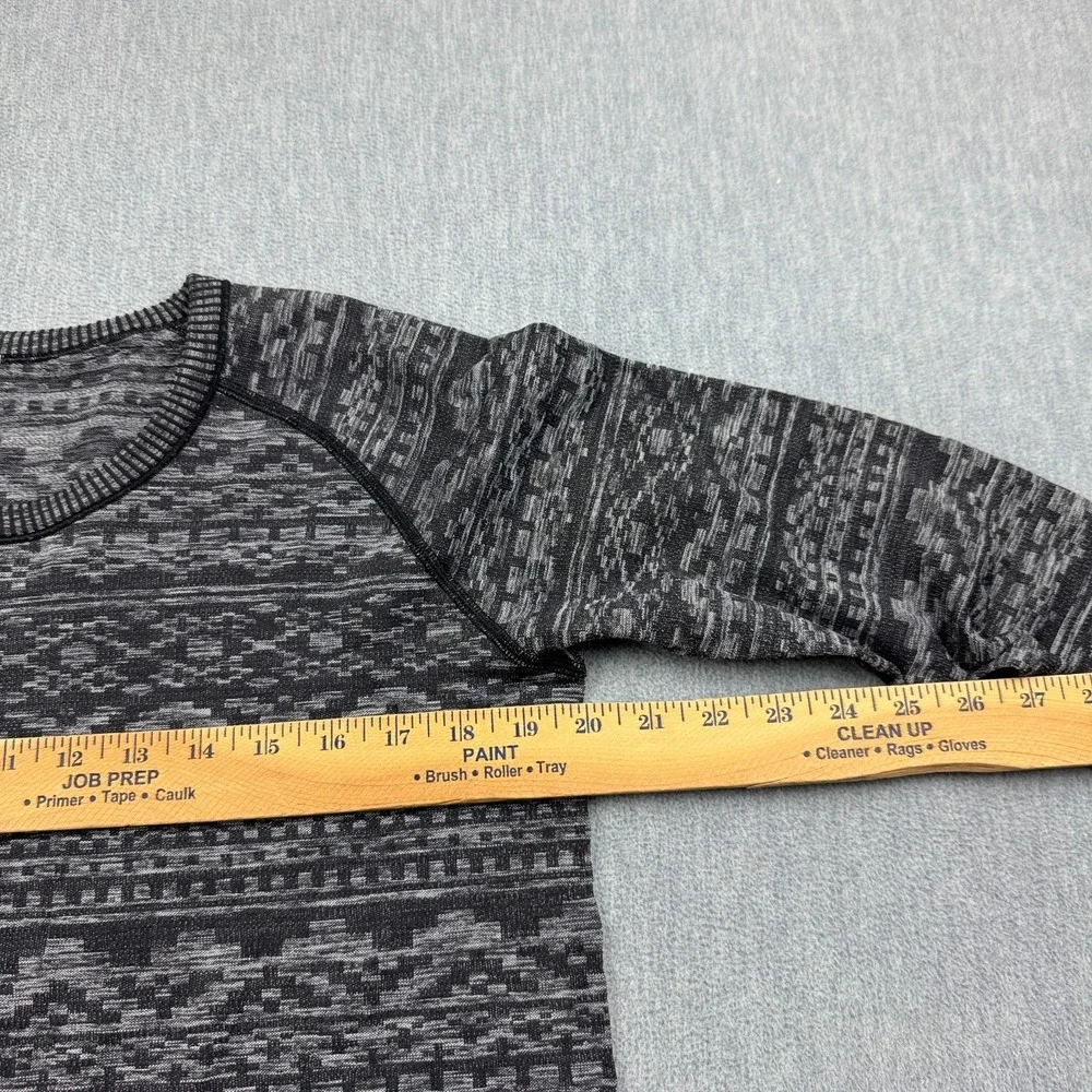 Lululemon Pullover Womens 12 Gray Rest Less Long Sleeve Shirt Activewear Workout